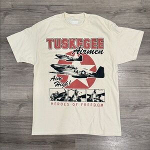 American Classics Tuskegee Airmen Aim High Heroes Of Freedom Mens Tee Size Large